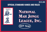 2025 National Mah Jong League Playing Card
